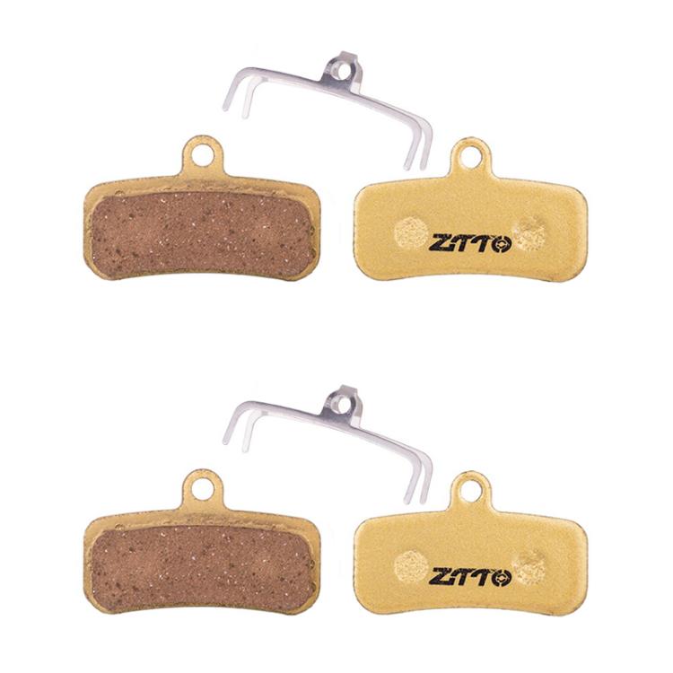 2pairs ZTTO Mountain Bike Full Metal Copper Base Lining Oil Disc Block Brake Pad