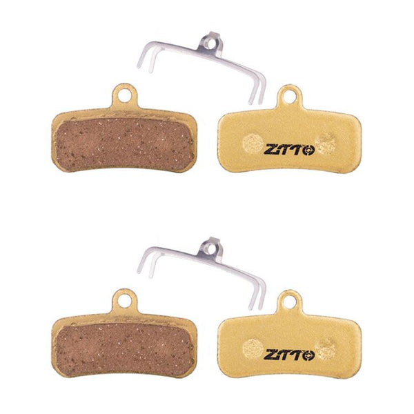 2pairs ZTTO Mountain Bike Full Metal Copper Base Lining Oil Disc Block Brake Pad