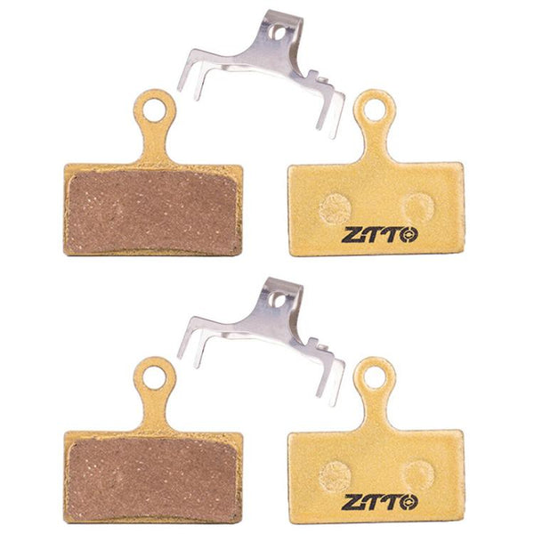 2pairs ZTTO Mountain Bike Full Metal Copper Base Lining Oil Disc Block Brake Pad
