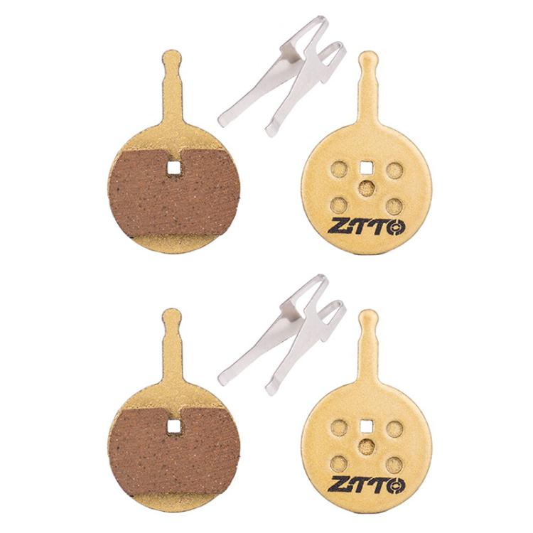 2pairs ZTTO Mountain Bike Full Metal Copper Base Lining Oil Disc Block Brake Pad