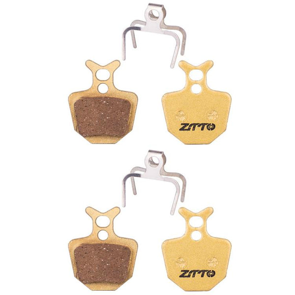 2pairs ZTTO Mountain Bike Full Metal Copper Base Lining Oil Disc Block Brake Pad