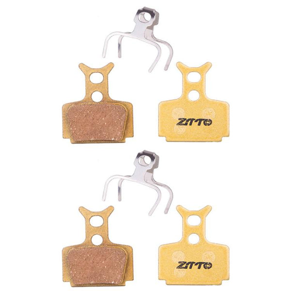 2pairs ZTTO Mountain Bike Full Metal Copper Base Lining Oil Disc Block Brake Pad