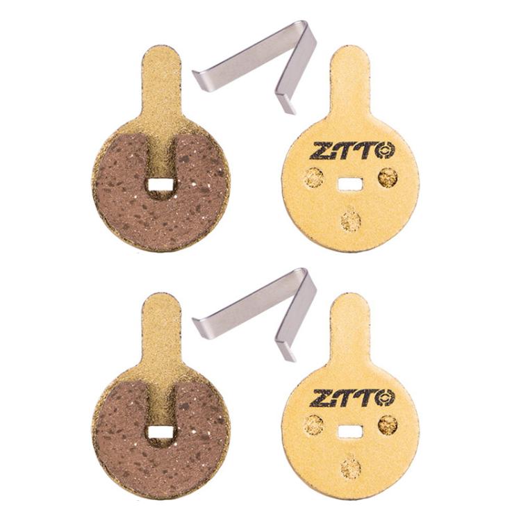 2pairs ZTTO Mountain Bike Full Metal Copper Base Lining Oil Disc Block Brake Pad