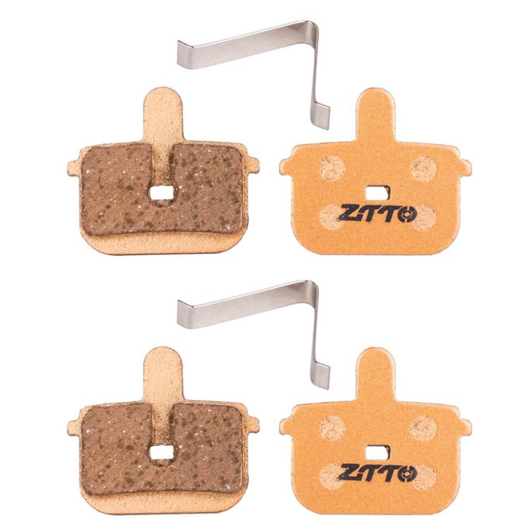 2pairs ZTTO Mountain Bike Full Metal Copper Base Lining Oil Disc Block Brake Pad