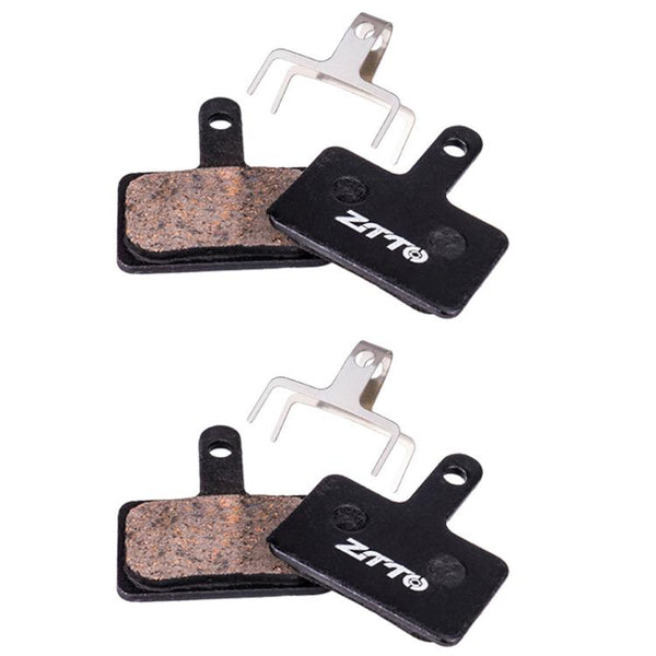 2pairs ZTTO Bicycle Disc Braking Pads Mountain Bike Semi-Metallic Resin Brake Pads