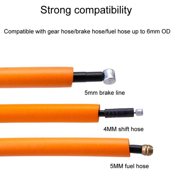 2pcs ZTTO 1.5m Bicycle Brake Shifter Cable Anti-Rattle Soundproof Foam Tube