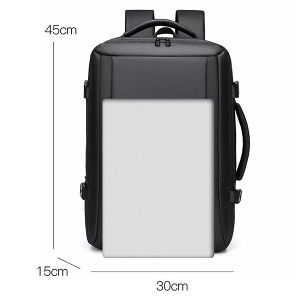 WEIXIER B759 Simple Expandable Men Shoulder Bag Large Capacity Laptop Backpacks