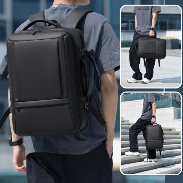 WEIXIER B759 Simple Expandable Men Shoulder Bag Large Capacity Laptop Backpacks