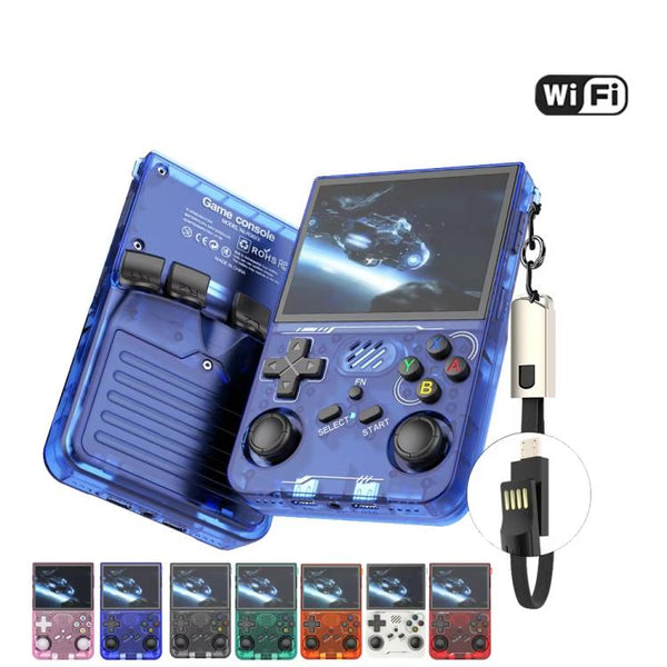 R36XX Dual-Band WiFi Handheld Game Console 3.5-Inch IPS HD Mipi Screen Open-Source Linux OS, 64G, 128G