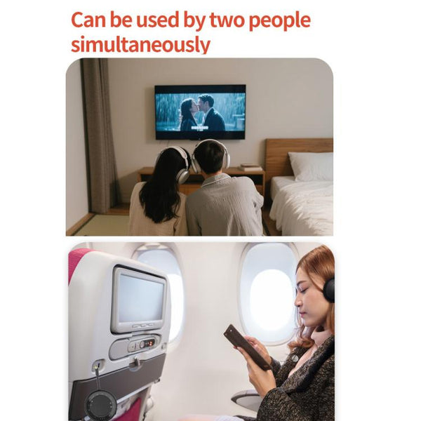 2-in-1 Bluetooth 5.4 Audio Adapter with Qualcomm Chip Low Latency Wireless Transmitter/Receiver for Car/Home