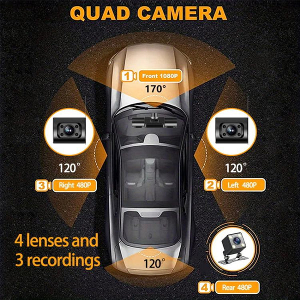 High-Definition 1080P Infrared Night Cision Parking Monitoring Driving Recorder