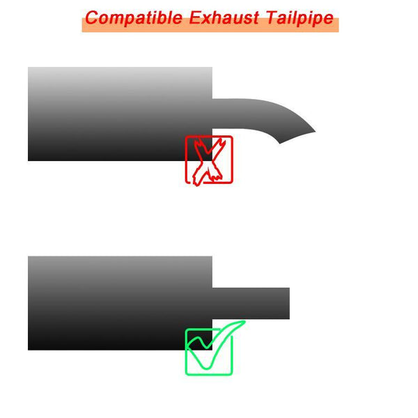 Car Inclined Stainless Steel Muffler Exhaust Pipe