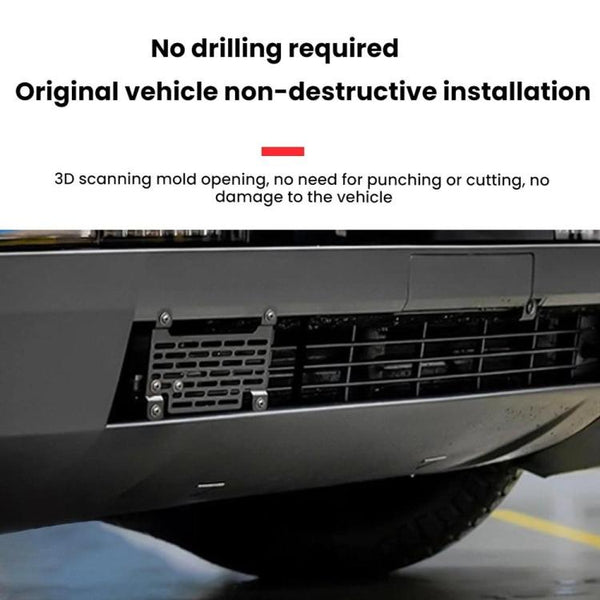 For Tesla Cybertruck Quick-Release Punch-Free US License Plate Frame