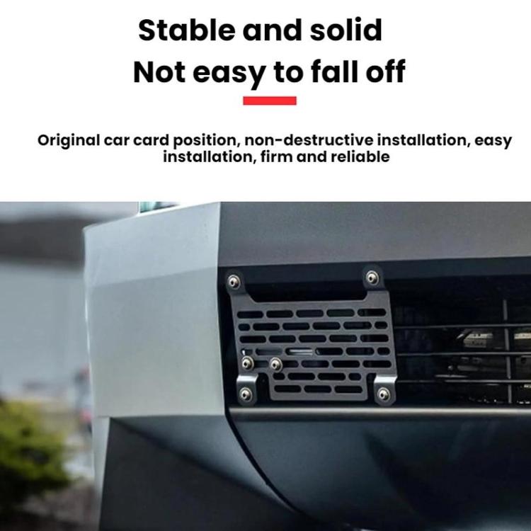 For Tesla Cybertruck Quick-Release Punch-Free US License Plate Frame
