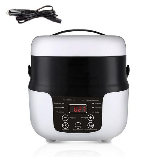 12V-24V 2L Car-Mounted Push-Button Rice Cooker