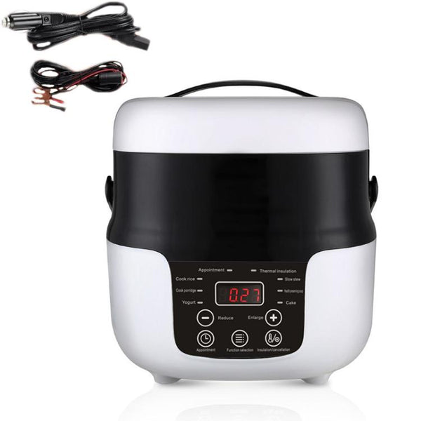 12V-24V 2L Car-Mounted Push-Button Rice Cooker