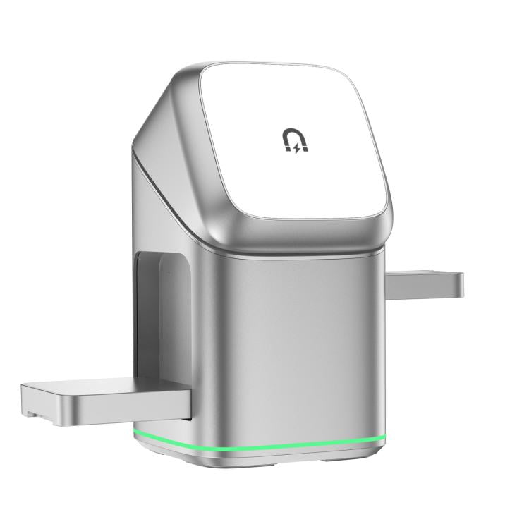 3 in 1 Metal Magnetic Wireless Charging Rotating Base Stand
