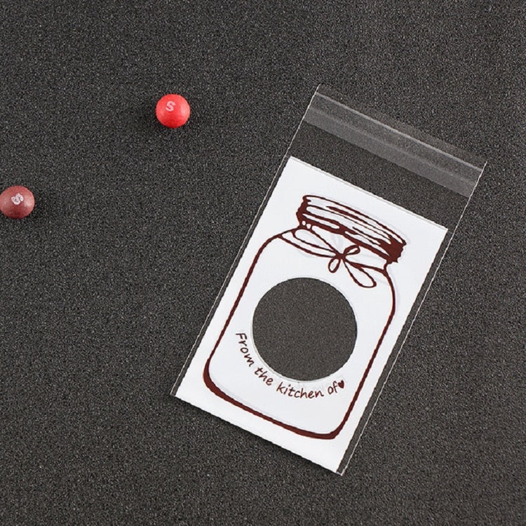 100 PCS / Set Cute Colorful Bottle Pattern Wedding Birthday Cookies Candy Gift Packaging Bag