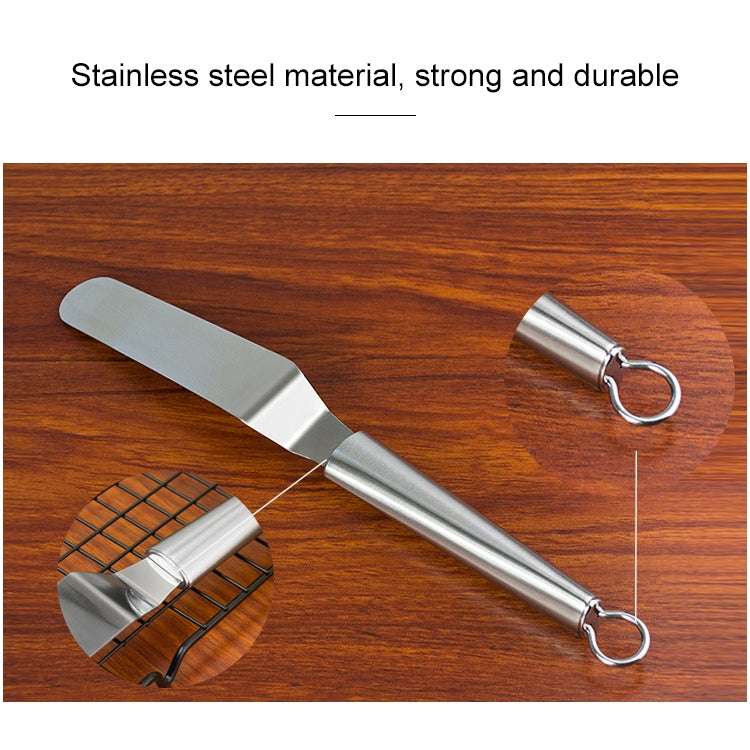 Stainless Steel Cream Spatula Stainless Steel Bell Knife Cake Spatula Baking Scraper Baking Tools