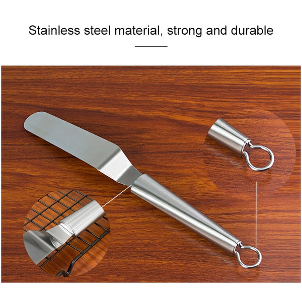 Stainless Steel Cream Spatula Stainless Steel Bell Knife Cake Spatula Baking Scraper Baking Tools