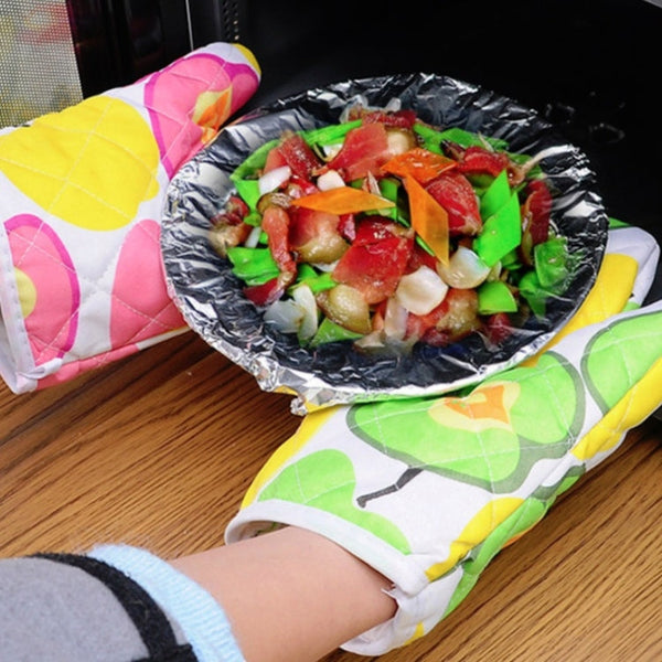 10 PCS Microwave Oven Anti-scald Gloves Household Oven Baking High Temperature Resistant Insulated Gloves, High Temperature Resistant Gloves