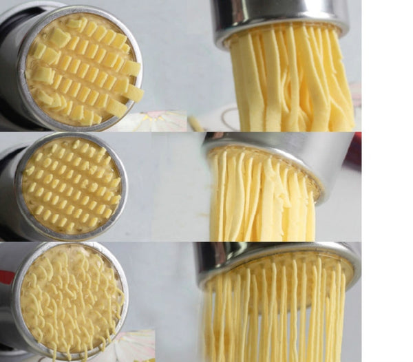 Household Stainless Steel Pasta Machine Small Manual Pasta Machine Multi-function Noodle Machine, Noodle Machine + 7 PCS Mould