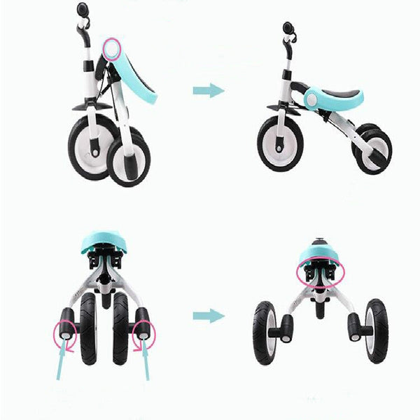 Ride On Toys Baby Tricycle Children Folding Bike Kids Scooter, Baby Tricycle