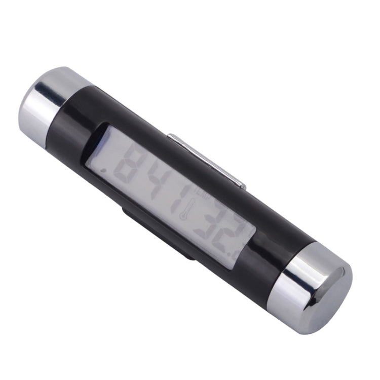 2 in 1 Car Auto Thermometer Clock Calendar LCD Display Screen, Car Auto Thermometer
