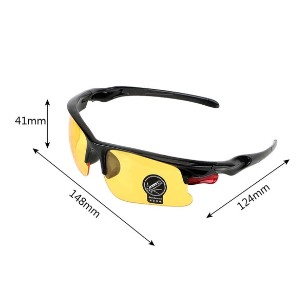 FORAUTO Night-Vision Glasses  Protective Gears Sunglasses Driving Glasses Anti Glare Night Vision Drivers Goggles