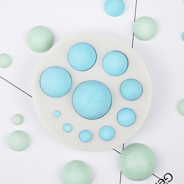 Round Silicone Fondant Cake Mold DIY Baking Decoration Chocolate Tool, Round Silicone(Grey), Round Silicone(Pink)