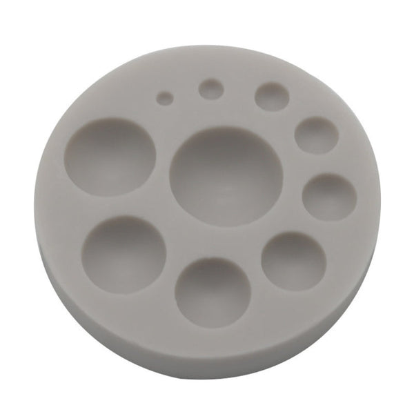 Round Silicone Fondant Cake Mold DIY Baking Decoration Chocolate Tool, Round Silicone(Grey), Round Silicone(Pink)