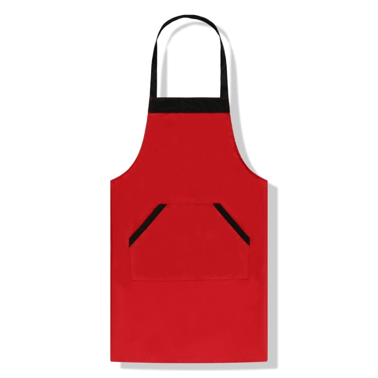 Solid Color Polyester Home Apron Antifouling Simple Adult Apron