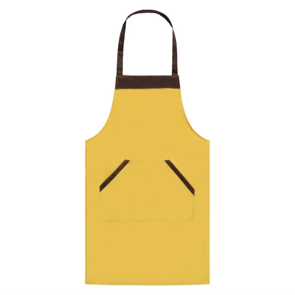 Solid Color Polyester Home Apron Antifouling Simple Adult Apron