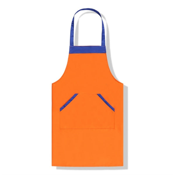 Solid Color Polyester Home Apron Antifouling Simple Adult Apron