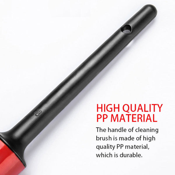 5 Pcs Car Detailing Brush Cleaning Natural Boar Hair Brushes Auto Detail Tools Products Wheels Dashboard, 5 in 1 Random Color Delivery, 5 in 1 Black, 5 in 1 White