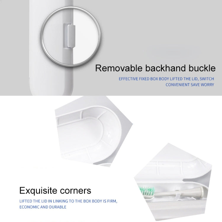 3 PCS Universal Sonic Electric Toothbrush Travel Portable Storage Box