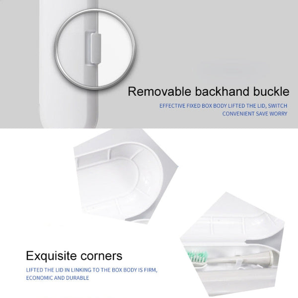 3 PCS Universal Sonic Electric Toothbrush Travel Portable Storage Box