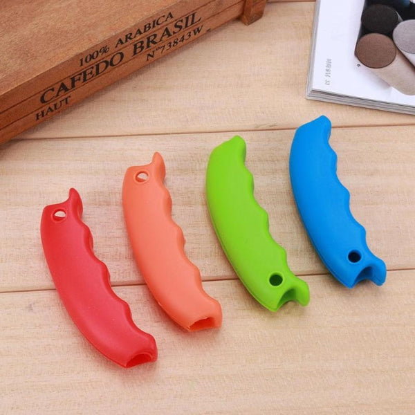 2 PCS Creative Silicone Food Picker Portable Anti-cutting Hand Labor-saving Shopping Bag Lifter