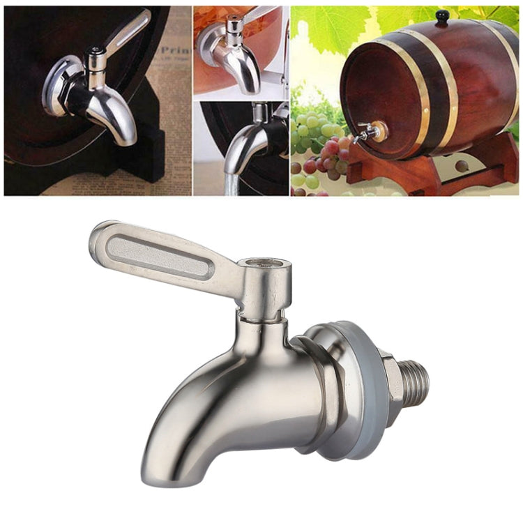 Drink Dispenser Beverage Wine Barrel Tap Spigot Stainless Steel Coffee Juice Faucet, 12mm, 16mm