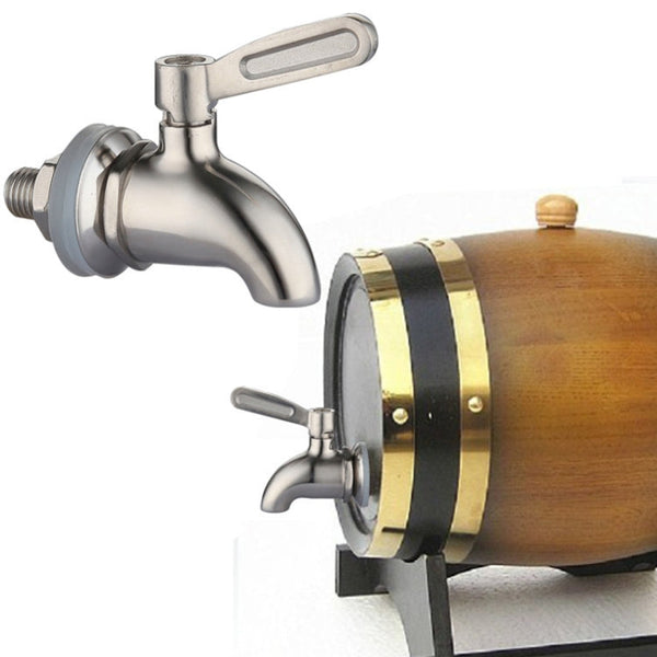 Drink Dispenser Beverage Wine Barrel Tap Spigot Stainless Steel Coffee Juice Faucet, 12mm, 16mm