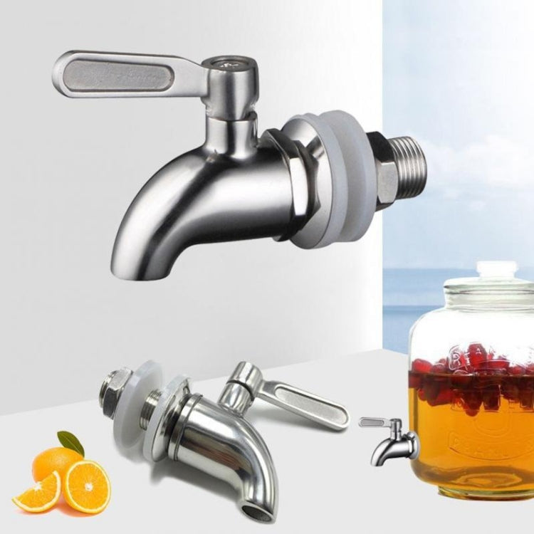 Drink Dispenser Beverage Wine Barrel Tap Spigot Stainless Steel Coffee Juice Faucet, 12mm, 16mm