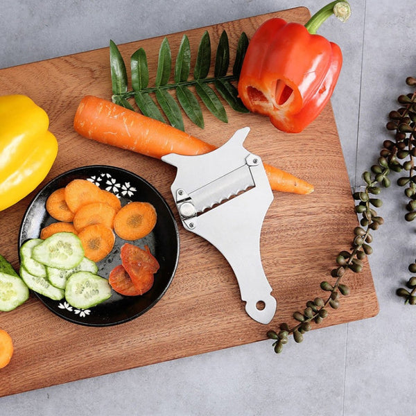 Fork-shaped Chocolate Planer Stainless Steel Truffle Slicer Cheese Grater, Cheese Slicer 6