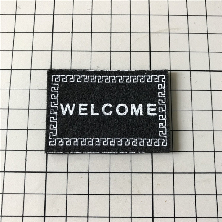 Handmade Simulation Doll House Accessories Welcome Pad Floor Mat Model