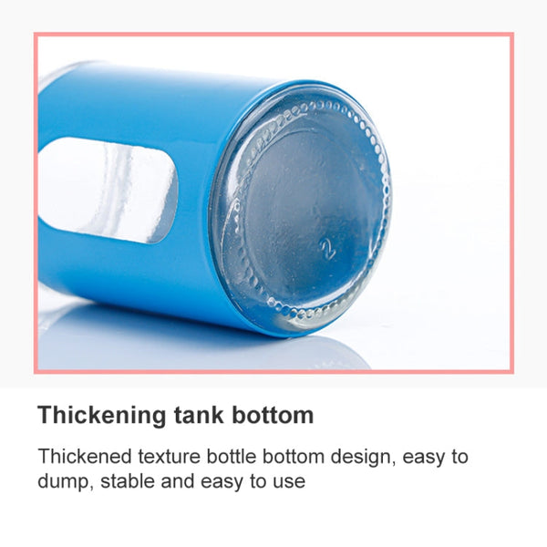 Stainless Steel Lid Glass Seasoning Jar Kitchen Supplies, Transparent