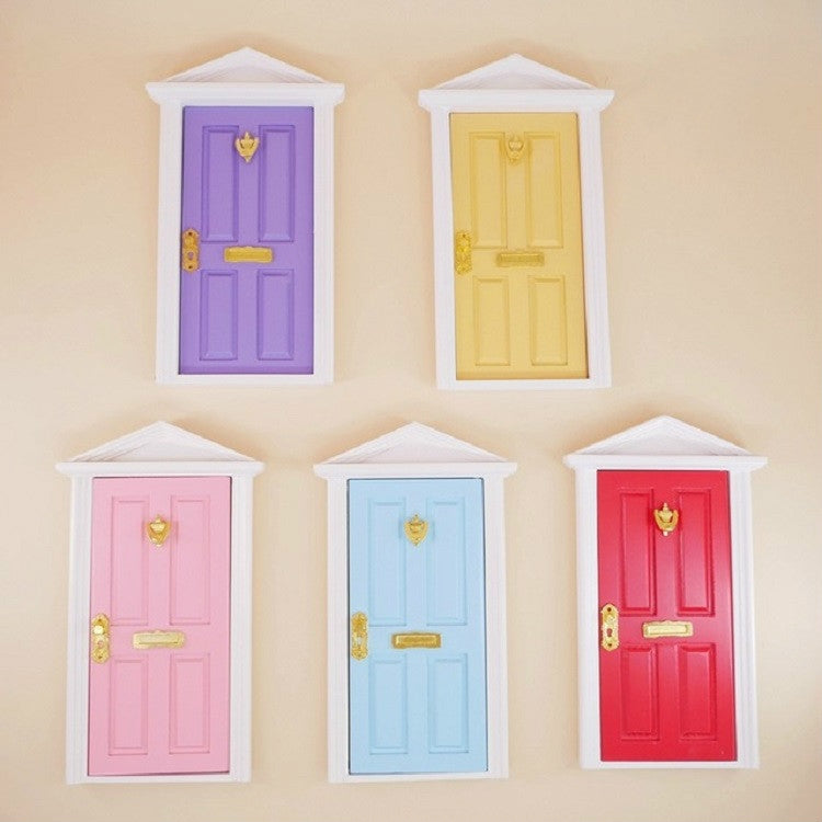 1:12 Doll House Miniature Fairy Tale Door Playing House Toy