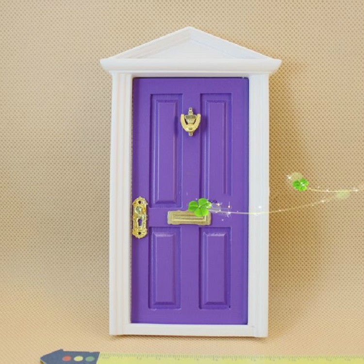 1:12 Doll House Miniature Fairy Tale Door Playing House Toy