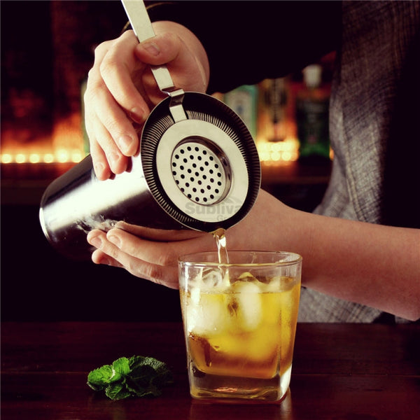 Stainless Steel Bartender Ice Filter Ice Trap Cocktail Strainer