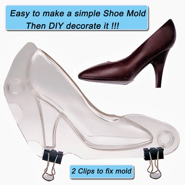 3D Chocolate Mold Fondant Cake Ladies High Heel Mold