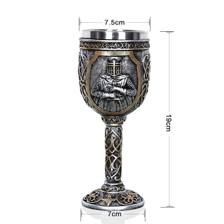 3D Viking Skull Coffee Beer Mug Skull Mug Beer Wine Drink Gift Stainless Steel Knight Decorative Cup for Men, Goblet, Mug