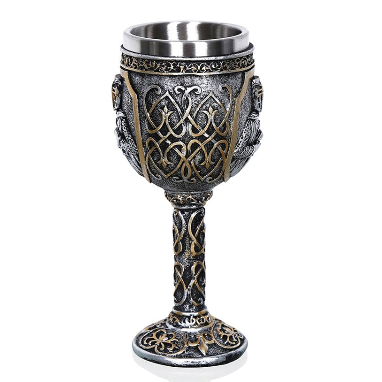 3D Viking Skull Coffee Beer Mug Skull Mug Beer Wine Drink Gift Stainless Steel Knight Decorative Cup for Men, Goblet, Mug
